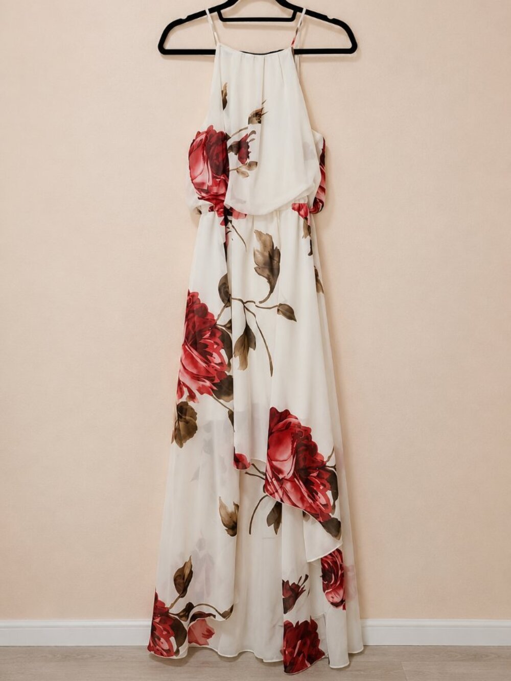 Beautiful floral high-low maxi dress